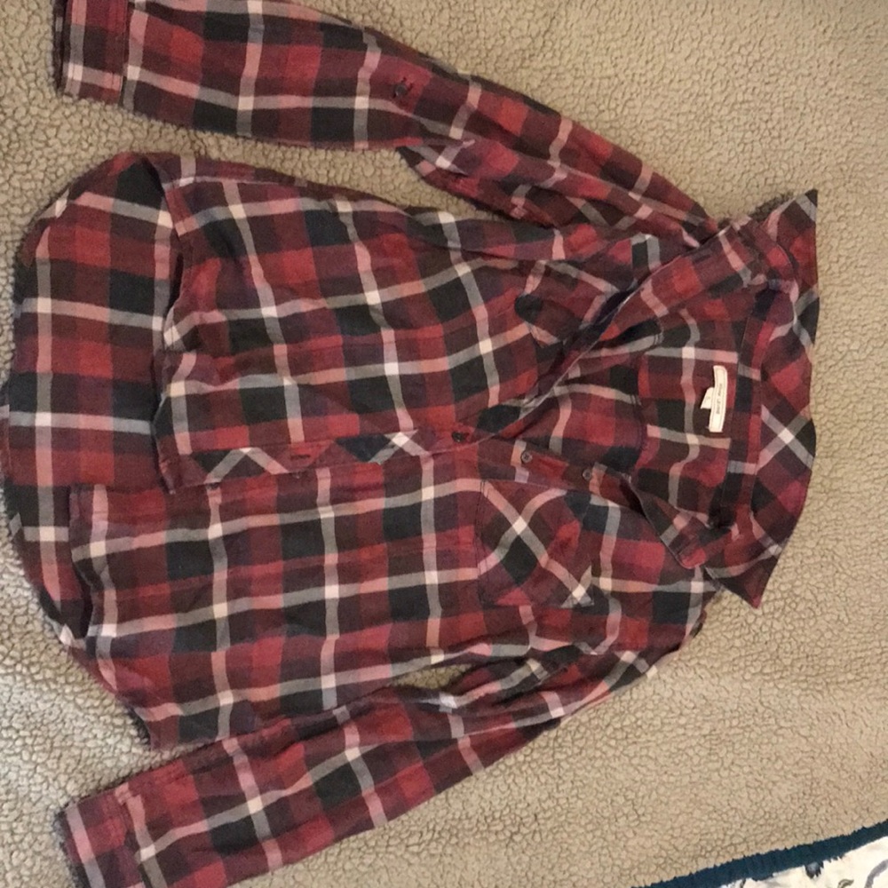 Plaid long sleeve flannel